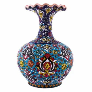 خرید و قیمت گلدان مینا کاری شده سفالی + فروش عمده